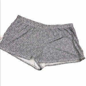 Small cozy leopard print silky night lounge shorts